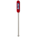 6" Paddle Plastic Drink Stirrer - White